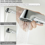 Bathroom Tap Washbasin with Pull-Out Shower Head 2