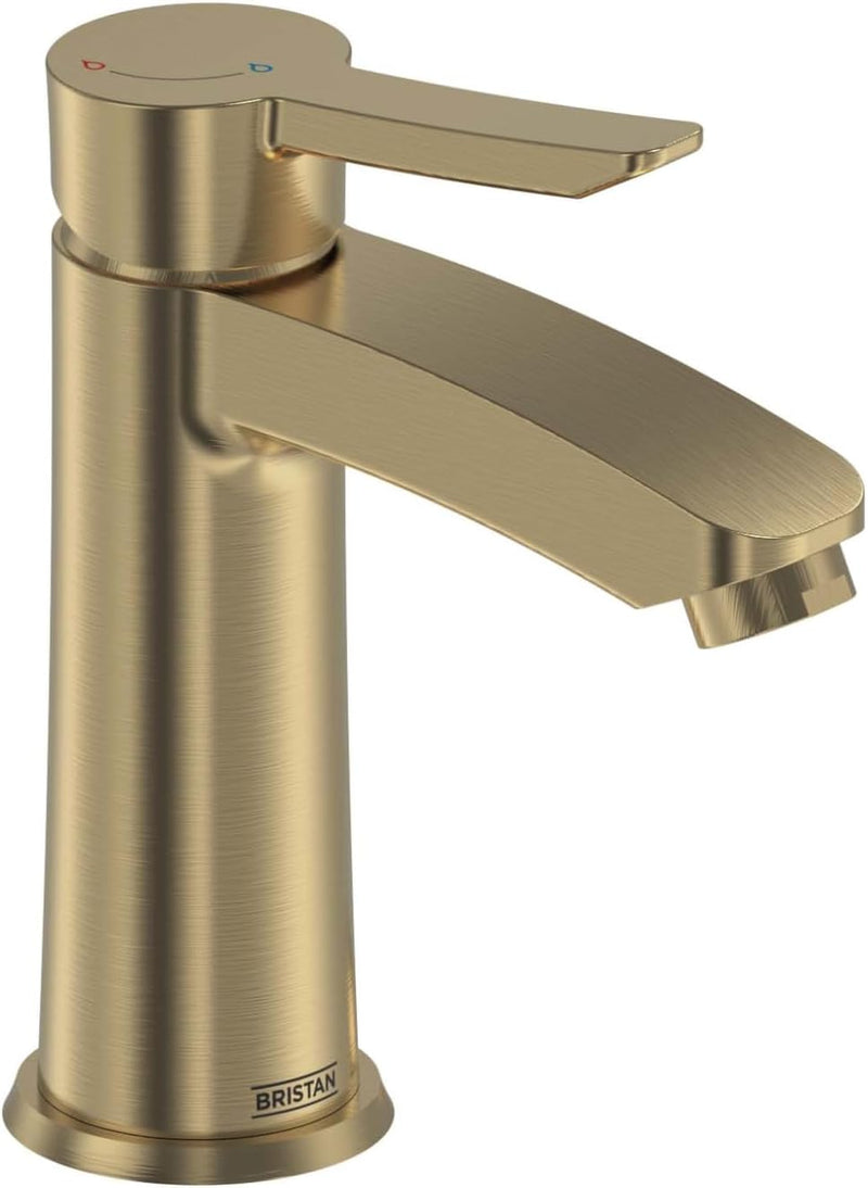 Bathroom Taps Brushed Brass Basin Mixer Tap