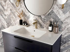 Bathroom Taps Brushed Brass Basin Mixer Tap