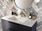 Bathroom Taps Brushed Brass Basin Mixer Tap