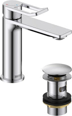Bathroom Taps Brushed Brass Small Basin Mixer Tap