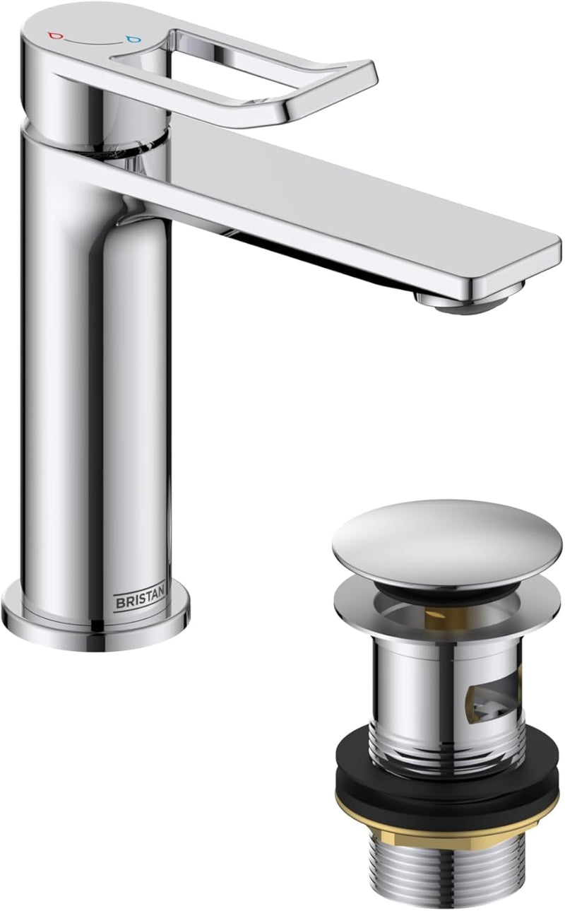 Bathroom Taps Brushed Brass Small Basin Mixer Tap