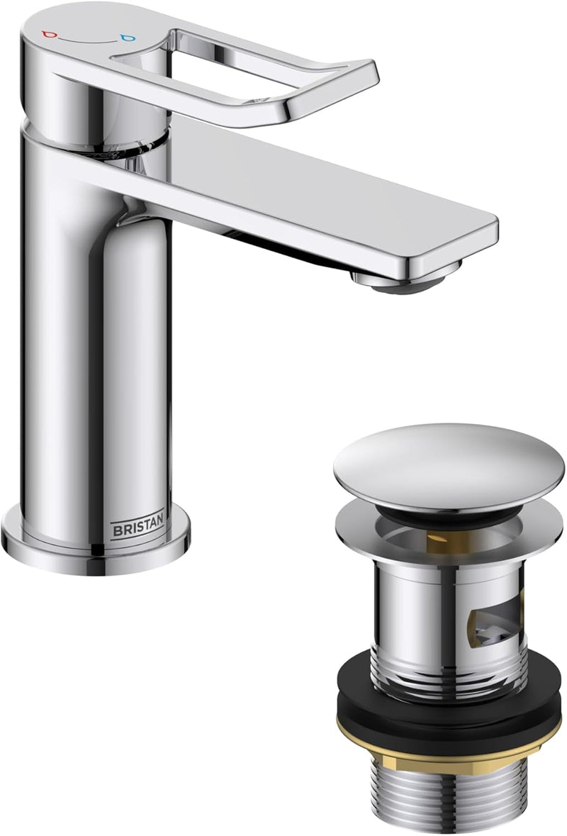 Bathroom Taps Brushed Brass Small Basin Mixer Tap