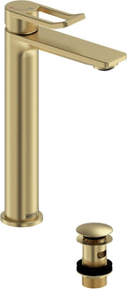 Bathroom Taps Brushed Brass Small Basin Mixer Tap