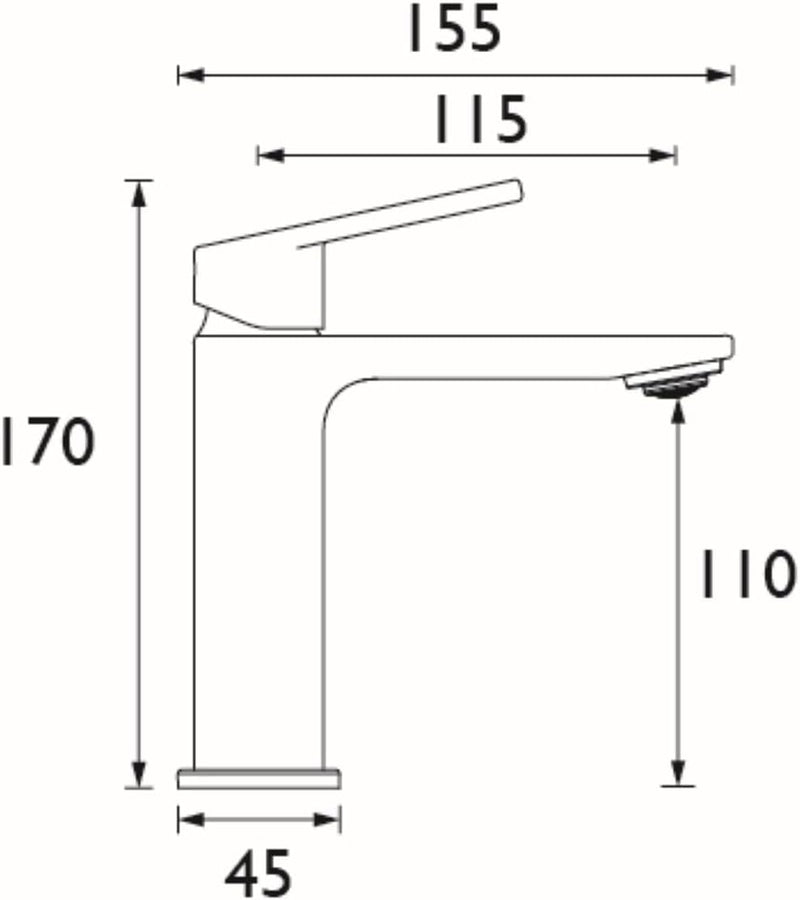 Bathroom Taps Chrome Basin Mixer Tap