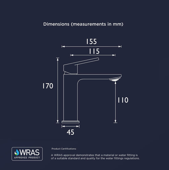 Bathroom Taps Chrome Basin Mixer Tap