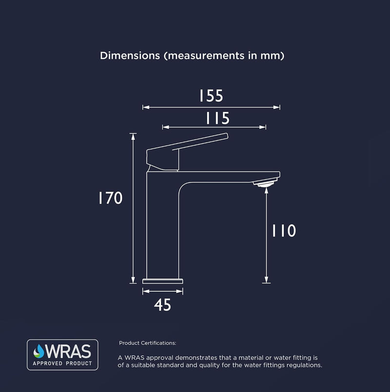 Bathroom Taps Chrome Basin Mixer Tap