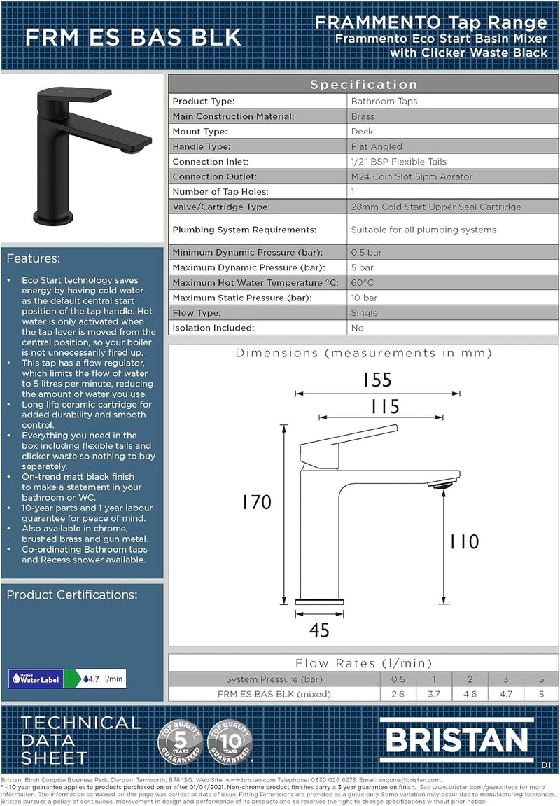 Bathroom Taps Chrome Basin Mixer Tap