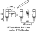 Bathroom Taps Chrome Bath Shower Mixer Tap