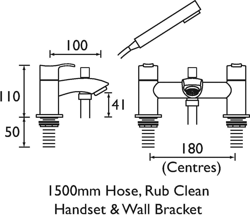 Bathroom Taps Chrome Bath Shower Mixer Tap