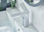 Bathroom Taps Square Chrome Basin Mixer Tap