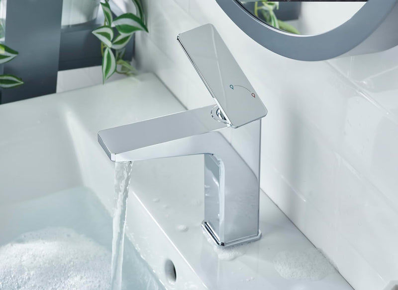 Bathroom Taps Square Chrome Basin Mixer Tap