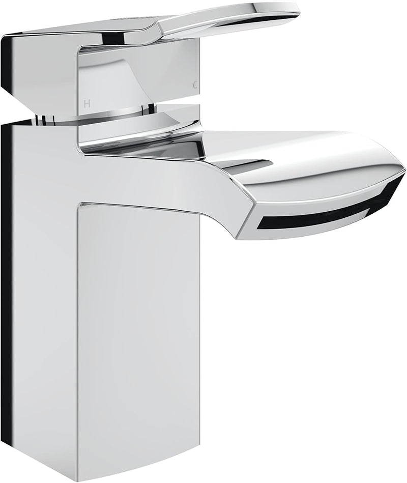 Bathroom Taps Square Chrome Basin Mixer Tap