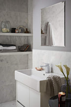 Bathroom Taps Square Chrome Basin Mixer Tap