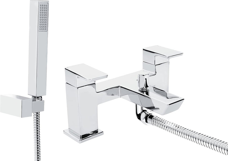 Bathroom Taps Square Chrome Bath Shower Mixer Tap