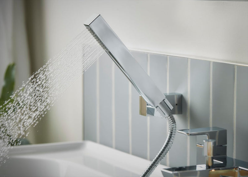 Bathroom Taps Square Chrome Bath Shower Mixer Tap