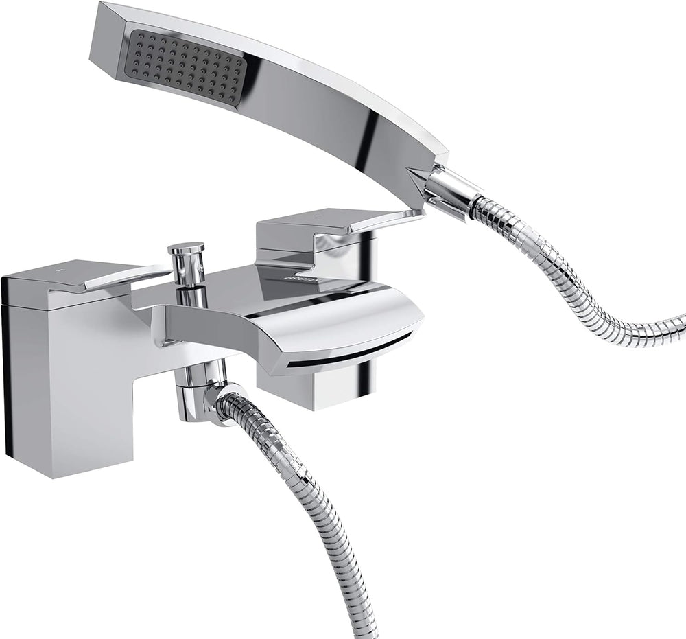 Bathroom Taps Square Chrome Bath Shower Mixer Tap