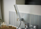 Bathroom Taps Square Chrome Bath Shower Mixer Tap