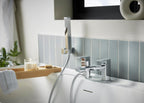 Bathroom Taps Square Chrome Bath Shower Mixer Tap
