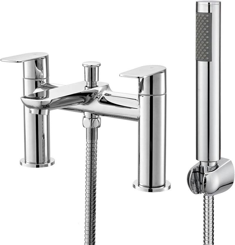 Bathroom Taps with Shower Sink Attachment Chromed Brass