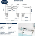 Bathroom Taps with Shower Sink Attachment Chromed Brass