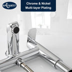 Bathroom Taps with Shower Sink Attachment Chromed Brass