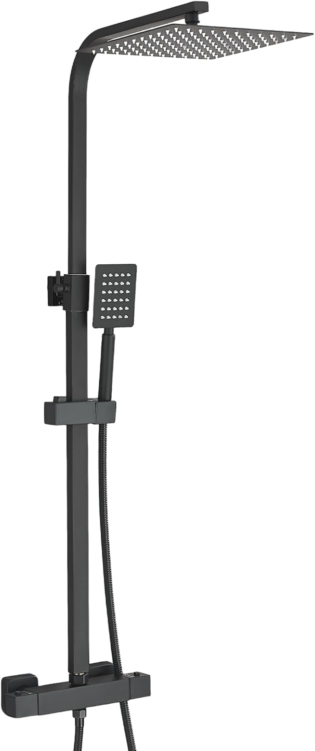 Bathroom Thermostatic Shower Mixer Set and with Adjustable