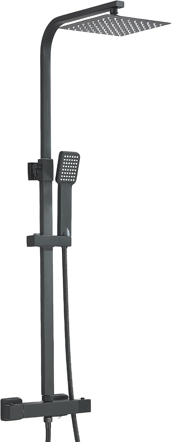 Bathroom Thermostatic Shower Mixer Set and with Adjustable