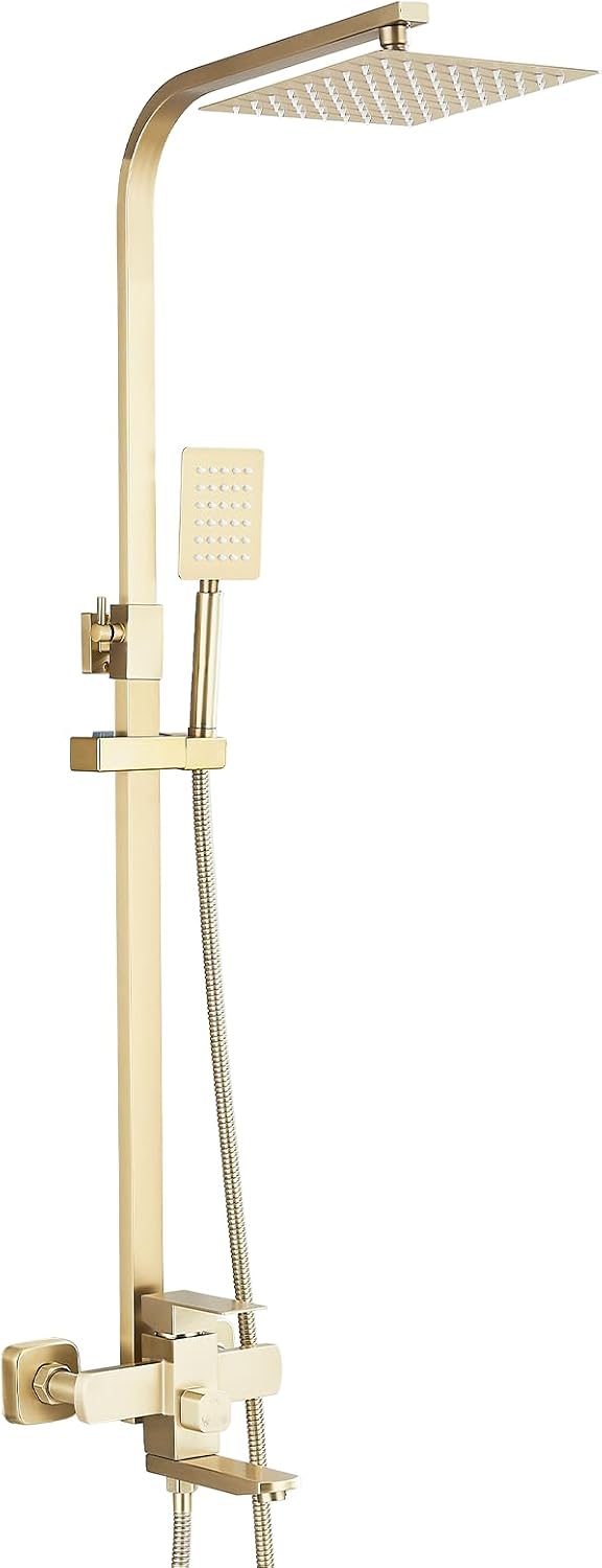 Bathroom Thermostatic Shower Mixer Set and with Adjustable