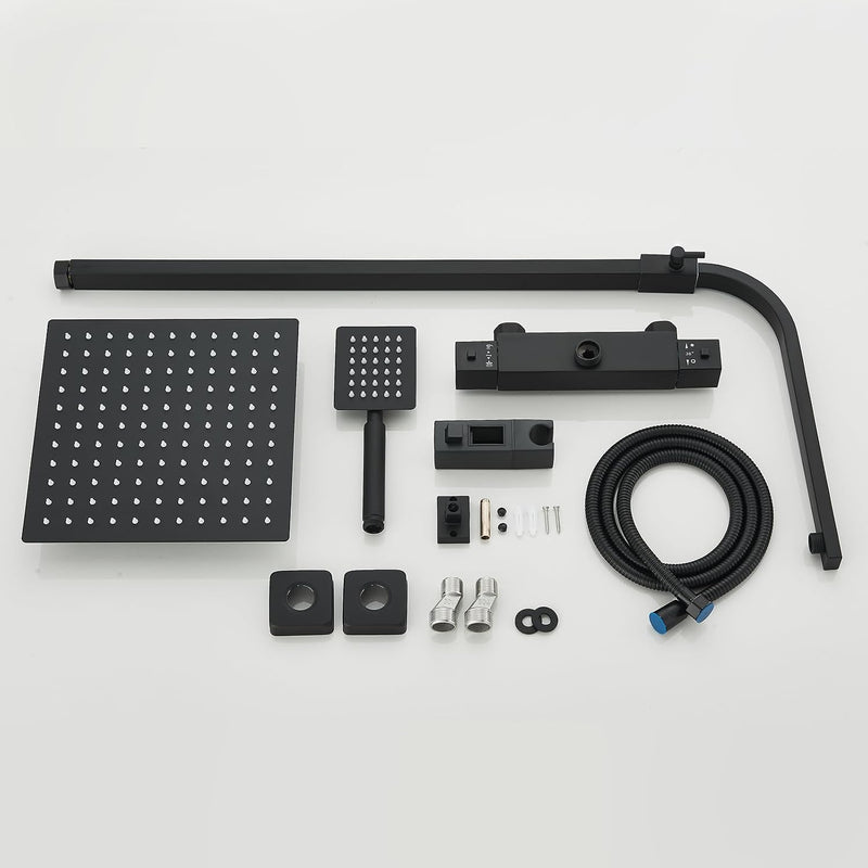 Bathroom Thermostatic Shower Mixer Set and with Adjustable