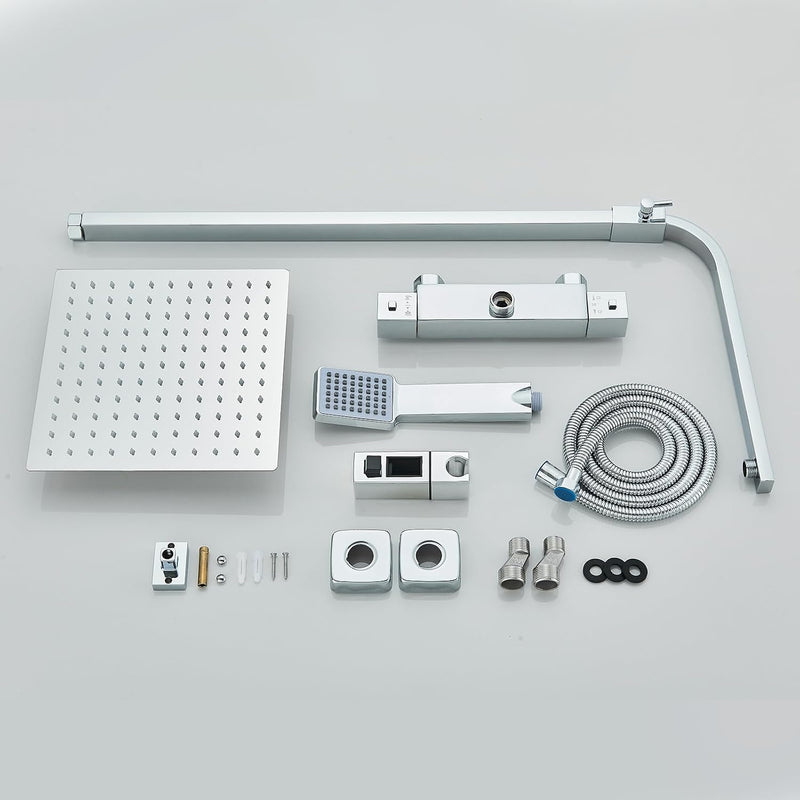 Bathroom Thermostatic Shower Mixer Set and with Adjustable