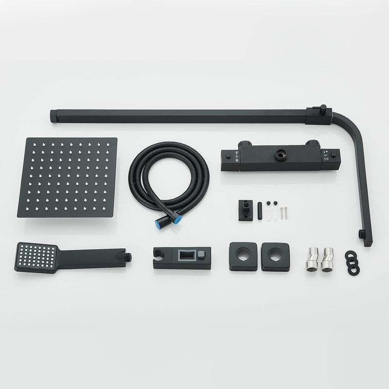 Bathroom Thermostatic Shower Mixer Set and with Adjustable