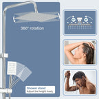 Bathroom Thermostatic Shower Mixer Set and with Adjustable