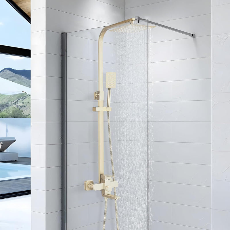 Bathroom Thermostatic Shower Mixer Set and with Adjustable