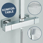 Bathroom Thermostatic Shower Mixer Set and with Adjustable