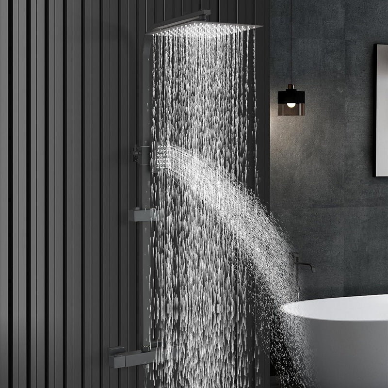 Bathroom Thermostatic Shower Mixer Set and with Adjustable
