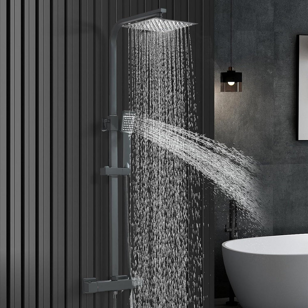 Bathroom Thermostatic Shower Mixer Set and with Adjustable