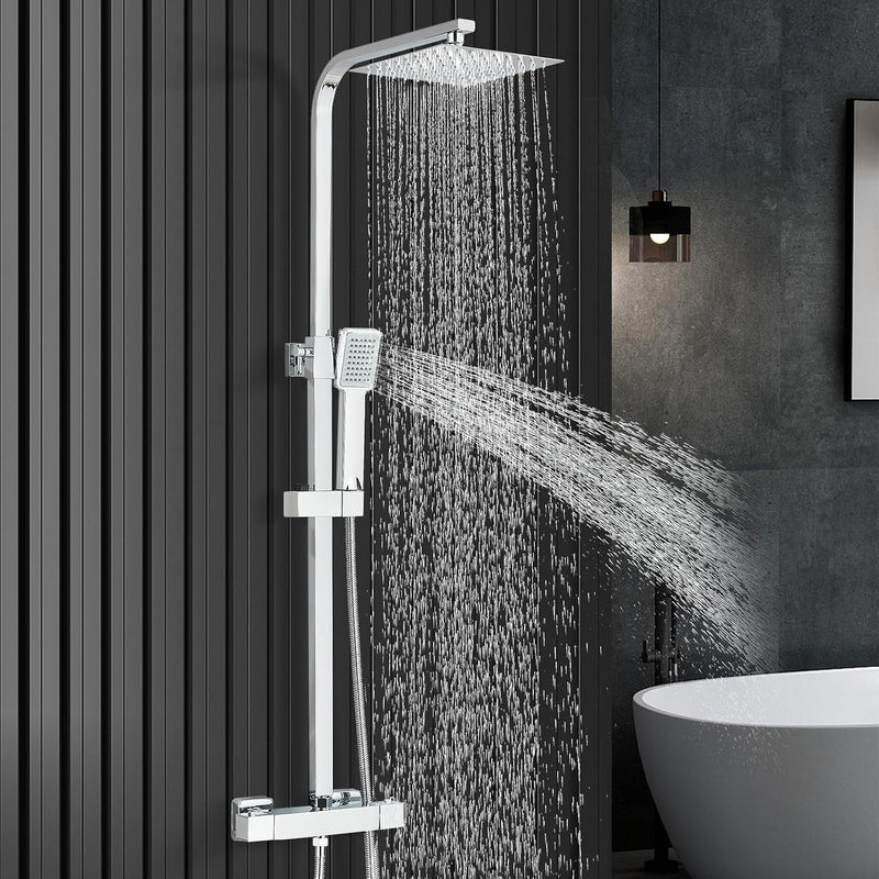 Bathroom Thermostatic Shower Mixer Set and with Adjustable