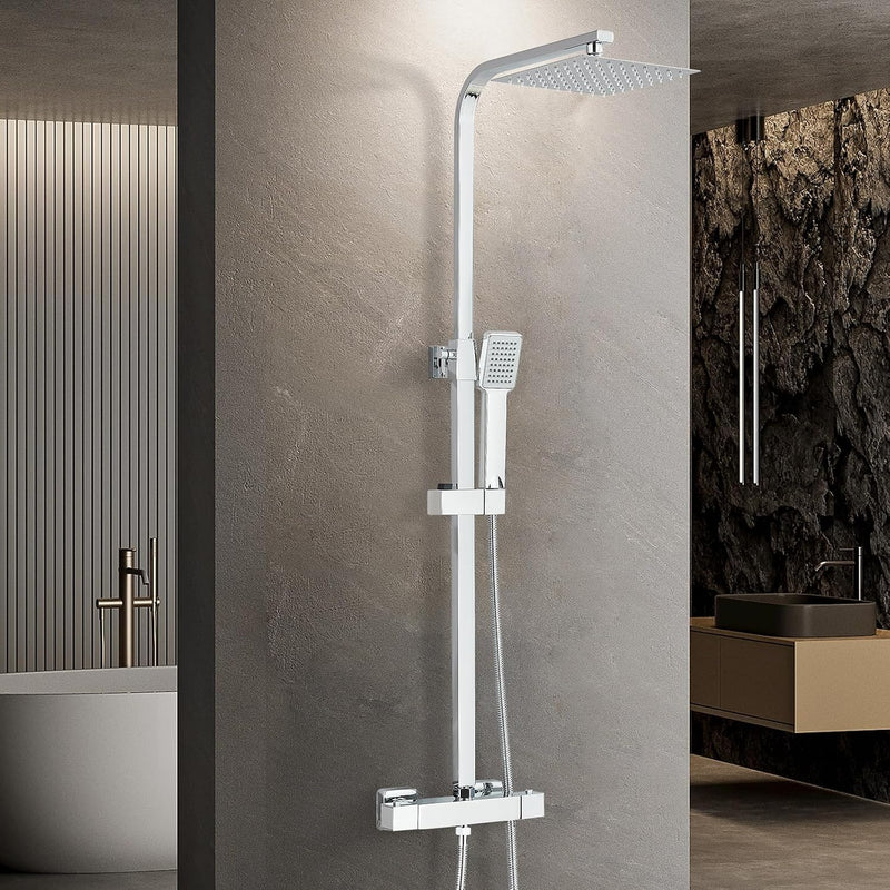 Bathroom Thermostatic Shower Mixer Set and with Adjustable