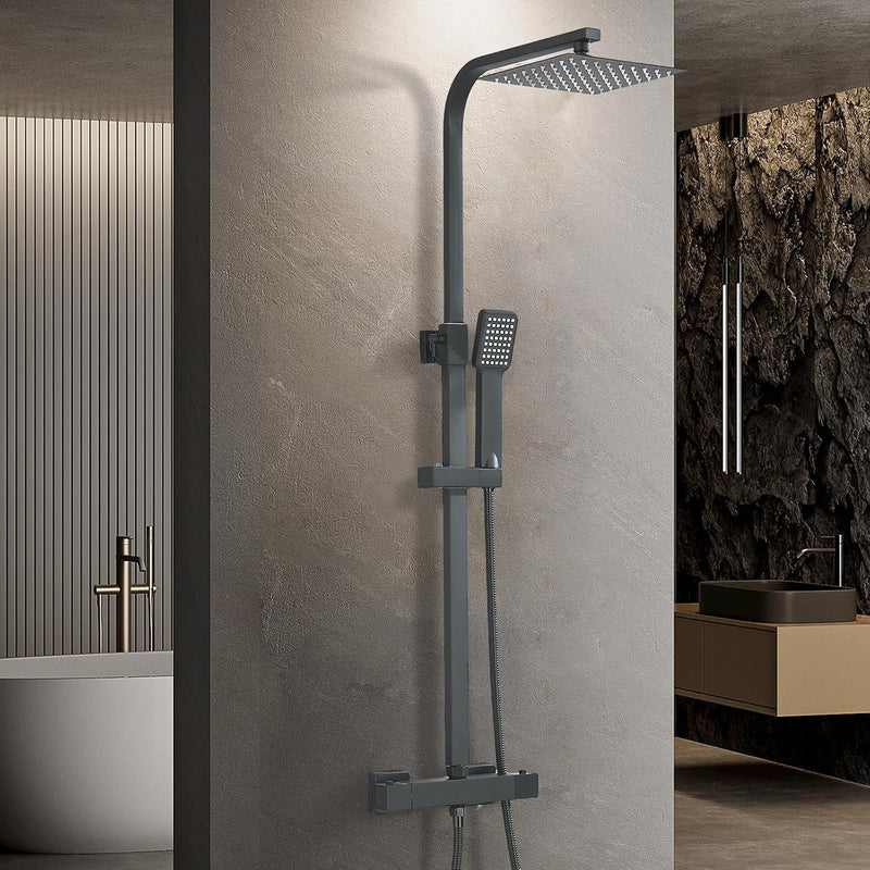 Bathroom Thermostatic Shower Mixer Set and with Adjustable