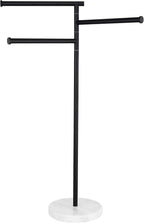 Bathroom Towel Rail Free Standing Holder 4 Swivel
