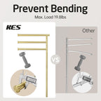 Bathroom Towel Rail Free Standing Holder 4 Swivel