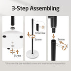 Bathroom Towel Rail Free Standing Holder 4 Swivel