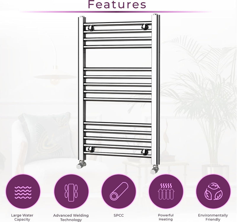 Bathroom Towel Rail Heated Radiator Wall Mounted Ladder