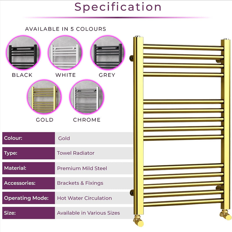 Bathroom Towel Rail Heated Radiator Wall Mounted Ladder