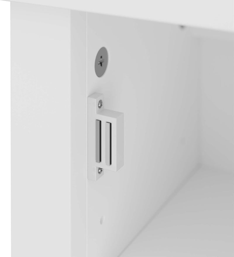Bathroom Wall Cabinet 3 Shelves Door with Acrylic
