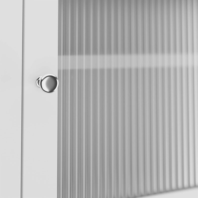 Bathroom Wall Cabinet 3 Shelves Door with Acrylic