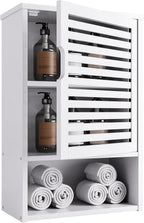 Bathroom Wall Cabinet Bamboo Medicine Single Door Hanging