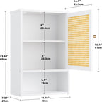 Bathroom Wall Cabinet Bamboo Over-The-Toilet Storage Organiser