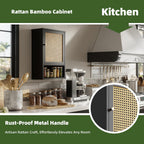 Bathroom Wall Cabinet Bamboo Over-The-Toilet Storage Organiser